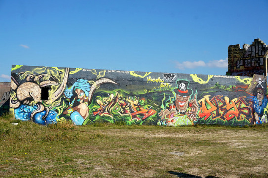 photo d'un village qui va être détruit